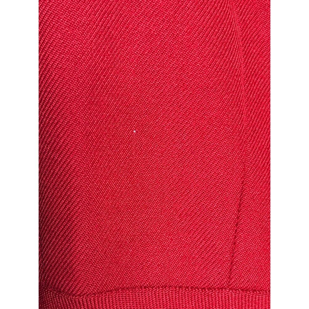 Alaïa Paris Vintage 1990s Red Wool Fit & Flare Coat France 38 FR 6 US3 - Picture 9 of 12